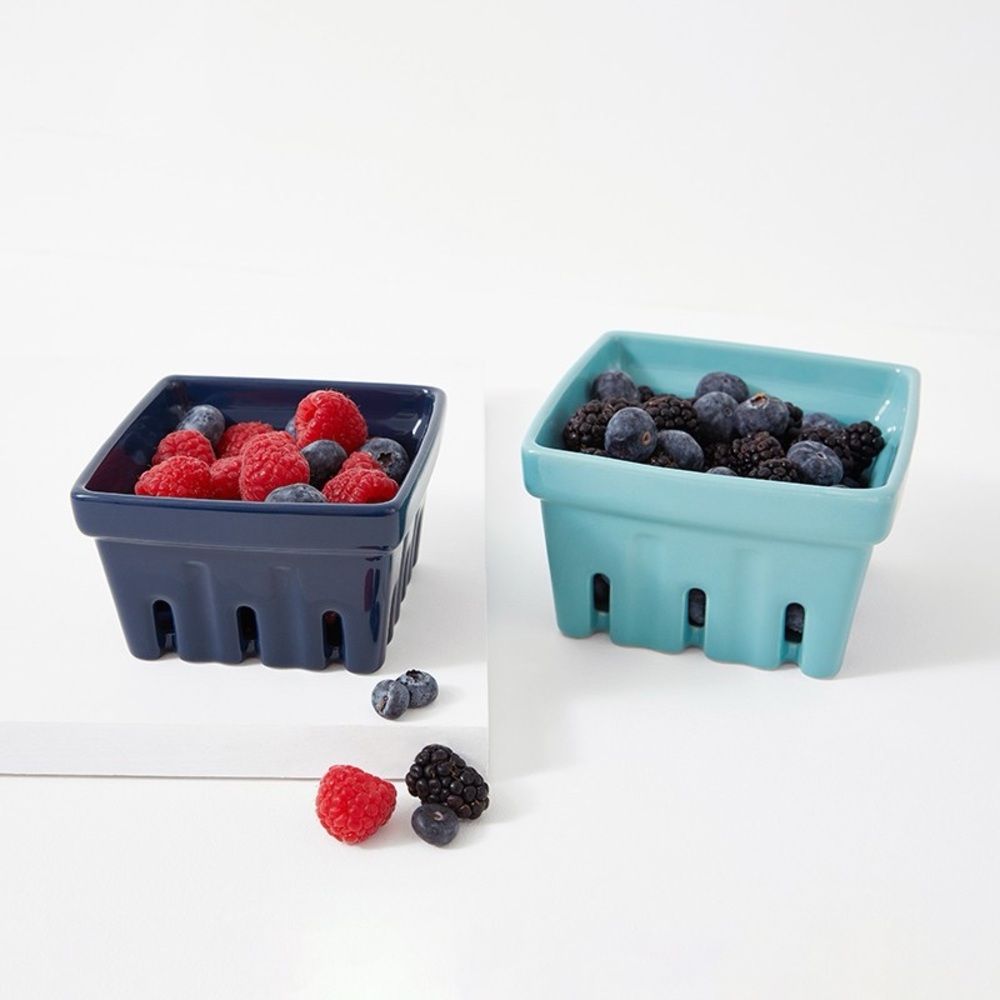 Set of 2 Ceramic Berry Holders